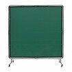 Welding Screen with Frame 6' x 6' Welding Curtain Screen on 4 Wheels Green