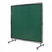 Welding Screen with Frame 6' x 6' Welding Curtain Screen on 4 Wheels Green