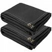 Fire Blankets 2 Pack Welding Blankets 6' x 10' Fire Suppression Blanket Flame Retardant Blanket Black Fire Emergency Blankets Fiberglass Fire Retardant