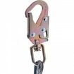 Steel Core flipline 1/2" x 8' Arborist Flipline Flip Line for Tree Climbing with Alloy Steel Snap Hook Aluminum Alloy Carabiner and Extra Tool Lanyard