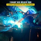 150A 15ft MIG Welding Gun Torch Stinger Replacement for Miller M-15 M-150