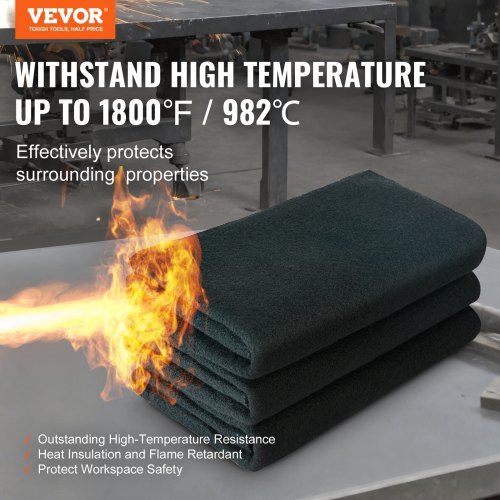 37" x 36" Welding Blankets Flame Retardant Welding Mat Up To 1800°F 4 Pack