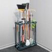 Garden Tool Organizer 10 Slots Yard Tool Tower Rack for Garage Organization and Storage Hold Long-Handled Tool/Rake/Broom/Shovel PP Garden Tool Stand