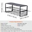 Power Tool Organizer 5 Slot 3 Layers Cordless Drill Holder Wall Mount Battery Charging Station Storage Rack Multi-Function Garage Organization Heavy Duty