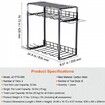 Power Tool Organizer 8 Slot 3 Layers Cordless Drill Holder Wall Mount Battery Charging Station Storage Rack Multi-Function Garage Organization Heavy Duty