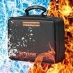 Fireproof Document Box Fireproof Document Bag with Lock 3-layer Fireproof and Waterproof File Box 360 x 270x105 mm with Zipper