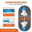 Static Climbing Rope 32 ft Outdoor Rock Climbing Rope 0.4'' /10mm 26KN