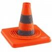 Safety Cones 2 Pack 18 inch Collapsible Traffic Cones Construction Cones with Reflective Collars Wide Base and A Storage Bag for Traffic Control Driving