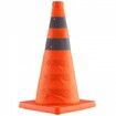 Safety Cones 2 Pack 18 inch Collapsible Traffic Cones Construction Cones with Reflective Collars Wide Base and A Storage Bag for Traffic Control Driving