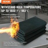 21" x 20" Welding Blankets Flame Retardant Welding Mat 6 Pack