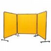 Welding Screen with Frame 3 Panel 6' x 6' Welding Curtain Screen 12 Wheels