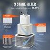 Solder Fume Extractor 100W Soldering Smoke Extractor with 3-Stage Filters 240 m3/h Strong Suction Smoke Absorber and Purifier for Soldering Engraving