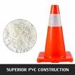 20Pack 18\" Traffic Cones Safety Road Parking Cones PVC Base Orange Traffic Cone with Reflective Collars Hazard Construction Cones for Home Traffic Parking