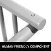 10 Holders Floor Bike Rack 59" Length All-Steel Grid Bike Rack 10-Bike Capacity Dual-Side Storage Stand for Garages Streets Yards Bike Events