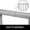 10 Holders Floor Bike Rack 59" Length All-Steel Grid Bike Rack 10-Bike Capacity Dual-Side Storage Stand for Garages Streets Yards Bike Events
