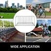 10 Holders Floor Bike Rack 59" Length All-Steel Grid Bike Rack 10-Bike Capacity Dual-Side Storage Stand for Garages Streets Yards Bike Events