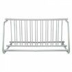 10 Holders Floor Bike Rack 59" Length All-Steel Grid Bike Rack 10-Bike Capacity Dual-Side Storage Stand for Garages Streets Yards Bike Events