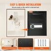 1.7 Cub Depository Safe Deposit Safe with Drop Slot Electronic Code Lock and 2 Emergency Keys 17.71'' x 13.77'' x 13.77'' Business Drop Slot Safe
