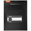 1.7 Cub Depository Safe Deposit Safe with Drop Slot Electronic Code Lock and 2 Emergency Keys 17.71'' x 13.77'' x 13.77'' Business Drop Slot Safe