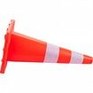 Safety Cones 28 in/73 cm Height 10 PCS PVC Orange Traffic Cone with 2 Reflective Collars and Weighted Base Used for Traffic Control Driveway Road Parking