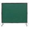Welding Screen with Frame 6' x 8' Welding Curtain Screen on 4 Wheels Green
