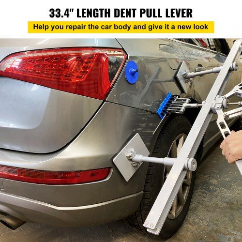 Dent Pull Lever Bar Kit Fit for Both Aluminum and Steel Dent Pulling (33INCH/850MM)