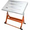 Welding Table 30" x 20" 400lbs Load Capacity Steel Welding Workbench Table on Wheels Folding Work Bench with Three 1.1" Slot 3 Tilt Angles Adjustable