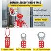 42 PCS Lockout Tagout Kits Electrical Loto Kit for Electrical Risk Removal