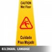 6 Pack Floor Safety Cone 66.04cm Wet Floor Sign Yellow Caution Wet Floor Signs 4 Sided Public Safety Wet Floor Cones Bilingual Wet Sign Floor