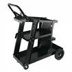 Welding Cart 3-Tier Welder Cart Heavy Duty with 400 Lbs Weight Capacity 360 degree Swivel Wheels Tank Storage Safety Chains Rolling MIG Welder Cart