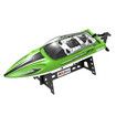 2.4GHz Racing Boat with LED Lights for Seas, Pools & Lakes, Speed Boat Toy for Boys & Girls (Green)