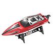 2.4GHz Racing Boat with LED Lights for Seas, Pools & Lakes, Speed Boat Toy for Boys & Girls (Red)