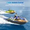 RC Boats 2.4GHZ Mini Remote Control Jet ski with Dual Motors & Led Lights Lakes and Swimming Pool Toys for Kids 6+