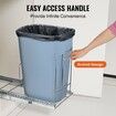 Pull-Out Trash Can Under Mount Kitchen Waste Container with Slide ang Handle 16 kg Load Capacity Heavy Duty Garbage Recycling Bin