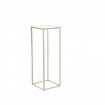 2PCS 31.5inch/80cm High Wedding Flower Stand With Acrylic LaminateMetal Vase Column Geometric Centerpiece Stands Gold Rectangular Floral Display Rack