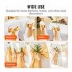 Stretch Spandex Chair Sashes Bows Chair Slipcover and Stretch Chair Sash Elastic Chair Bands Fitting Wedding Holiday Banquet Party Celebration