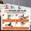 Stainless Steel Salad Spinner 4.5L One-handed Easy Press Large Vegetable Dryer Washer Lettuce Cleaner and Dryer w/ 304 Stainless Steel Bowl