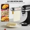 Pasta Attachment for KitchenAid Stand Mixer Stainless Steel Pasta Sheet Roller Attachment Pasta Maker Machine Accessory with 8 Adjustable Thickness Knob