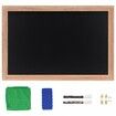 VEOVR 762x508 mm Magnetic Chalk Board Hanging Message Signs with Chalks & Eraser Vintage Wooden Chalkboard Sign Rustic Brown Framed Calendar and Bulletin