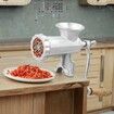 Manual Meat Grinder Heavy Duty Cast Iron Meat Grinder & Steel Table Clamp