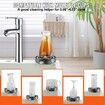 Glass Rinser 10-Hole 360 degree Rotating Stainless Steel Washer ABS Cup Holder