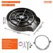 Glass Rinser 10-Hole 360 degree Rotating Stainless Steel Washer ABS Cup Holder