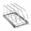 Pan and Pot Rack Organizer Expandable Adjustable Lid Holder Under Cabinet 8.5''W