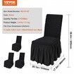 Stretch Spandex Folding Chair Covers Universal Fitted Chair Cover with Skirt Removable Washable Protective Slipcovers for Wedding Holiday Banquet Party