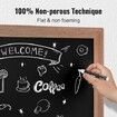 VEOVR 457x610 mm Magnetic Chalk Board Hanging Message Signs w/ Chalks & Eraser Vintage Wooden Chalkboard Sign Rustic Brown Framed Calendar & Bulletin Combo