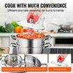 Steamer Pot 22cm Steamer Pot for Cooking with 3QT Stock Pot and Vegetable Steamer Large Capacity Stainless Steel Food Steamer Cookware with Lid