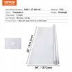 PVC Table Protector 36x54 Inch Clear Plastic Desk Protector 1.5mm Thick