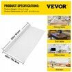 Plastic Table Cover 61 x 152.4 cm 1.5 mm Thick Clear Table Protector Rectangle Clear Desk Mat Waterproof & Easy Cleaning for Office Dresser Night Stand