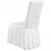 Stretch Spandex Folding Chair Covers Universal Fitted Chair Cover with Skirt Removable Washable Protective Slipcovers for Wedding Holiday Banquet Party