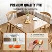 Clear Table Cover Protector 36"x36"/916 x 916 mm Table Cover 1.5 mm Thick PVC Plastic Tablecloth Waterproof Desktop Protector